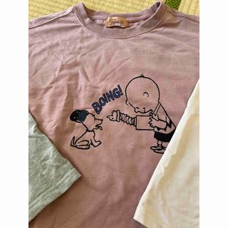 スヌーピー(SNOOPY)の☆スヌーピー☆たっぷり着用7分袖Tシャツ(Tシャツ(長袖/七分))