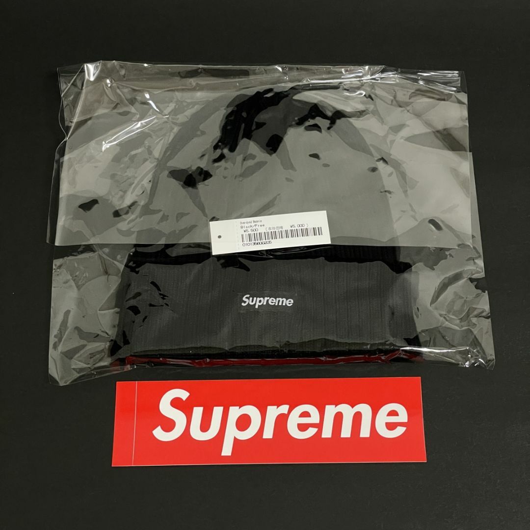 Supreme Overdyed Beanie Black ビーニー ニット帽フリー購入先