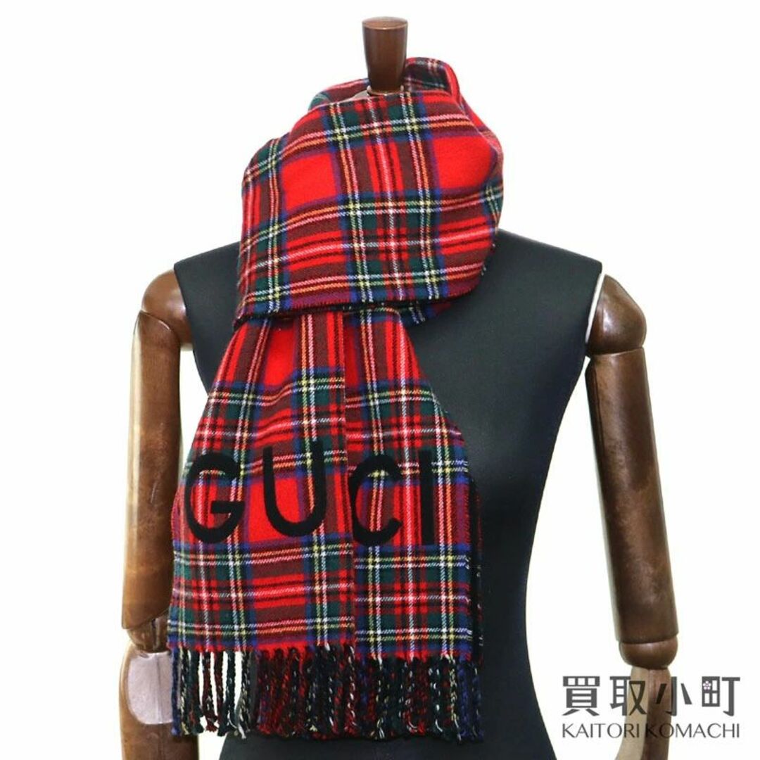 Gucci - グッチ【GUCCI】タータンチェックマフラーの通販 by 買取小町