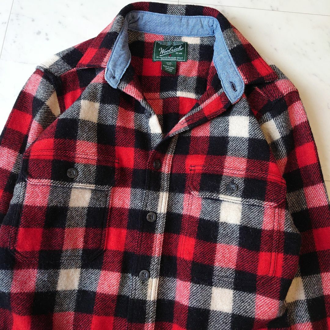 WOOLRICH   WOOLRICH ウールリッチ チェック 総柄 ウール混 ブルゾン