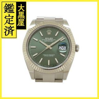 ロレックス(ROLEX)のロレックス デイトジャスト41 126334 ミントグリーン メンズ 【200】(腕時計(アナログ))