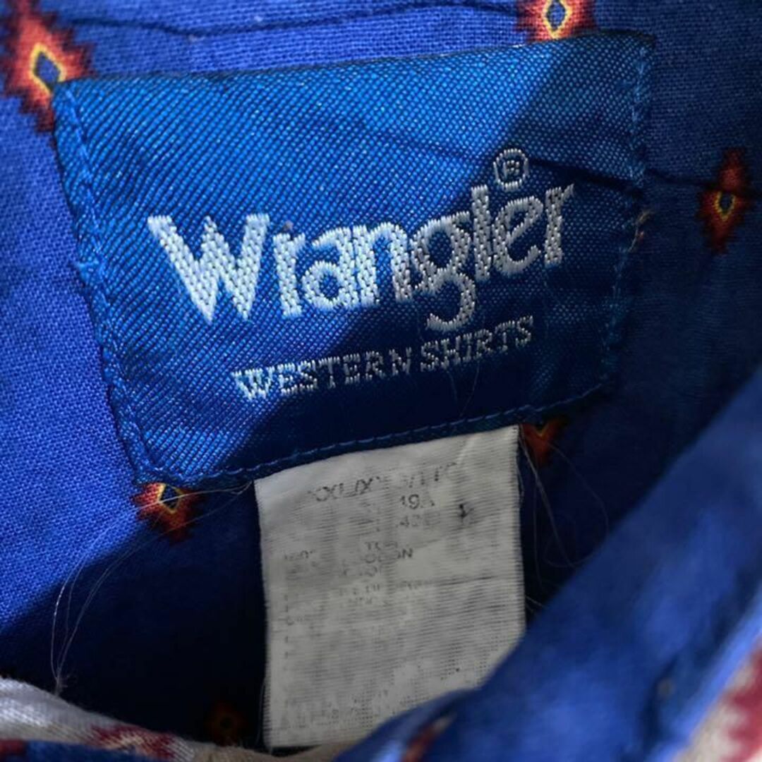 Wrangler - ラングラー USA古着 90s 総柄 派手 シャツ 長袖シャツ ...