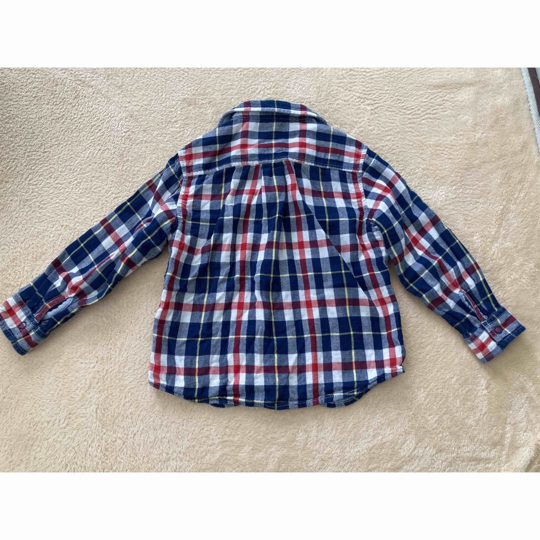 mikihouse(ミキハウス)のミキハウス　リバーシブルシャツ　美品 キッズ/ベビー/マタニティのキッズ服男の子用(90cm~)(Tシャツ/カットソー)の商品写真