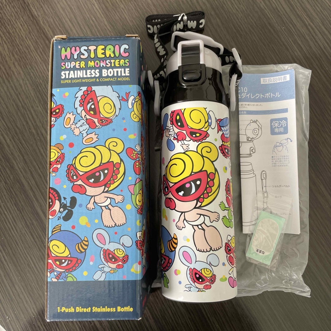 HYSTERIC MINI(ヒステリックミニ)のヒステリックミニ ロック付きワンプッシュダイレクトボトル ② ステンレスボトル キッズ/ベビー/マタニティの授乳/お食事用品(水筒)の商品写真