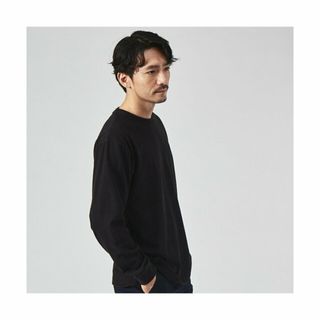 アバハウス(ABAHOUSE)の【ブラック】【パウダーストレッチ】スムース クルーネック(Tシャツ/カットソー(半袖/袖なし))