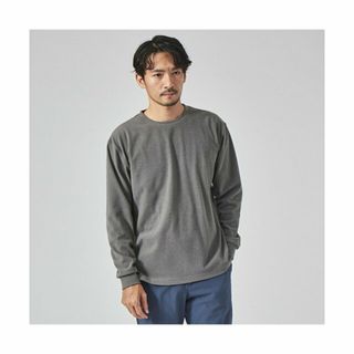 アバハウス(ABAHOUSE)の【ライトグレー】【パウダーストレッチ】スムース クルーネック(Tシャツ/カットソー(半袖/袖なし))