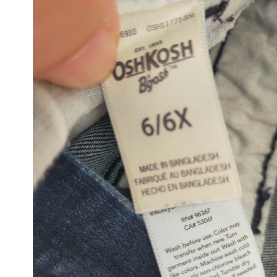 OshKosh(オシュコシュ)のoshkosh デニム　オーバーオール キッズ/ベビー/マタニティのキッズ服女の子用(90cm~)(ワンピース)の商品写真