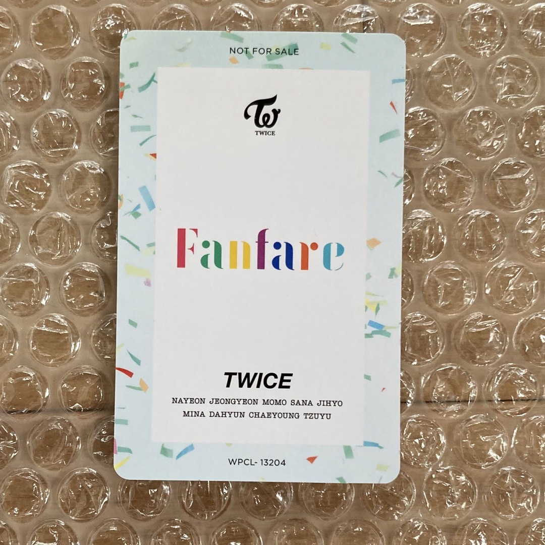 最終　TWICE ハイタッチ　トレカ　サナ　once限定　Fanfare