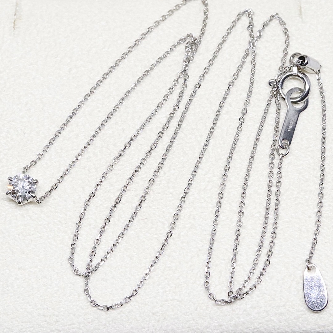 4℃ - 4℃ 一粒ダイヤモンド ネックレス プラチナ 0.25ct UPの通販 by
