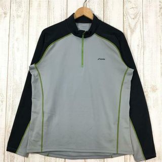 アルクフェニックス(alk phenix)のMENs XL  フェニックス フィット ジップ モック ロングスリーブ シャツ FIT ZIP MOC PHENIX PH252LS10 グレー系(その他)