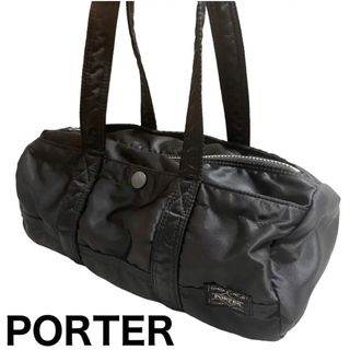 美品✨ PORTER タンカー S ダッフル ボストンバッグ 黒×オレンジ ミニ