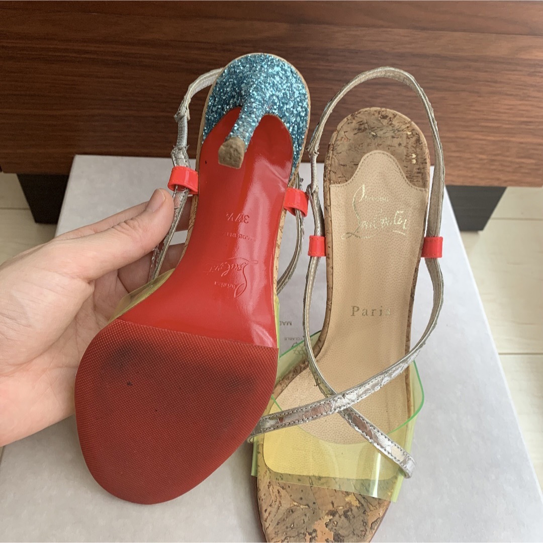 Christian Louboutin(クリスチャンルブタン)のクリスチャンルブタンサンダル ミュール　24.5㎝ レディースの靴/シューズ(ミュール)の商品写真
