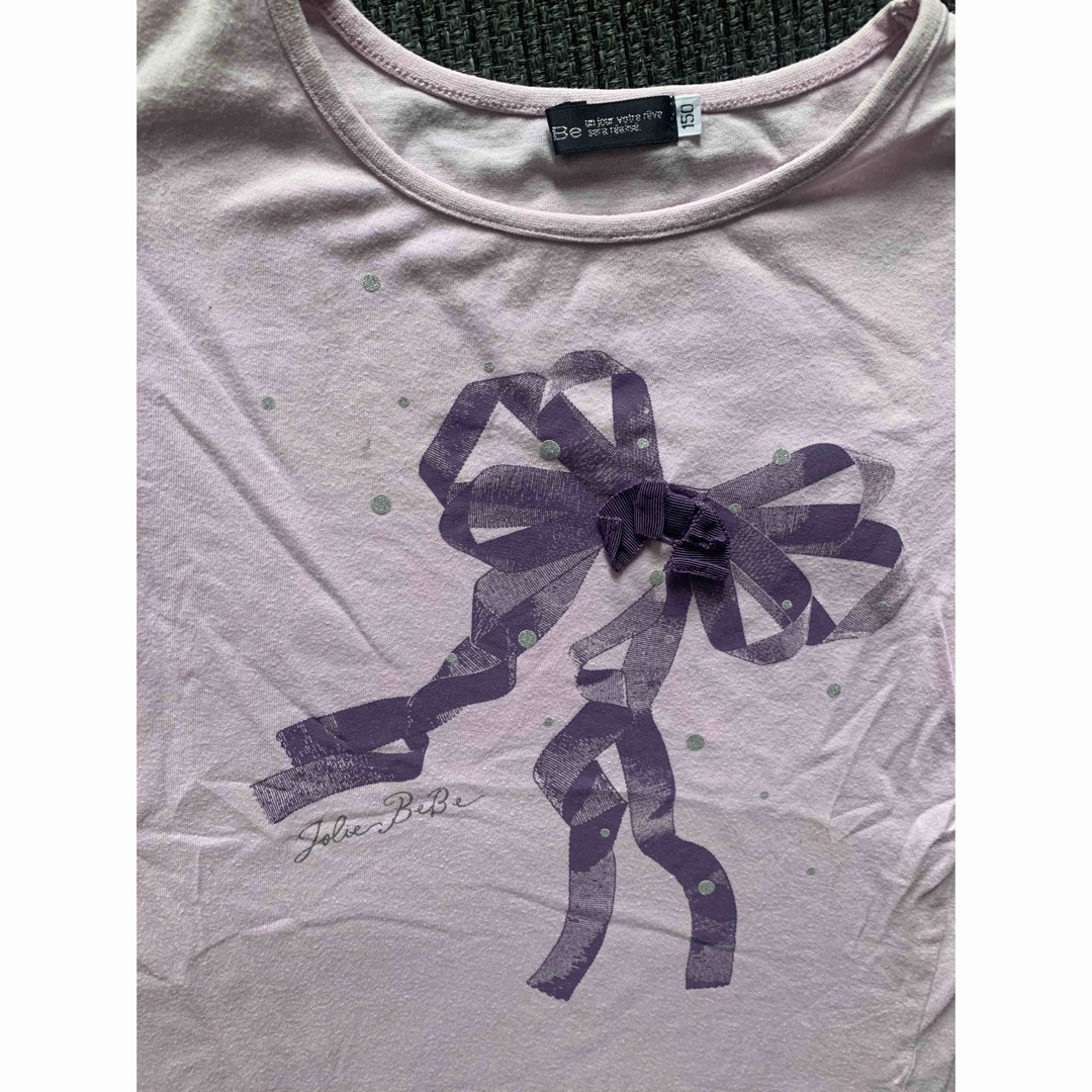 BeBe(ベベ)の BeBe半袖Tシャツ150センチピンク キッズ/ベビー/マタニティのキッズ服女の子用(90cm~)(Tシャツ/カットソー)の商品写真