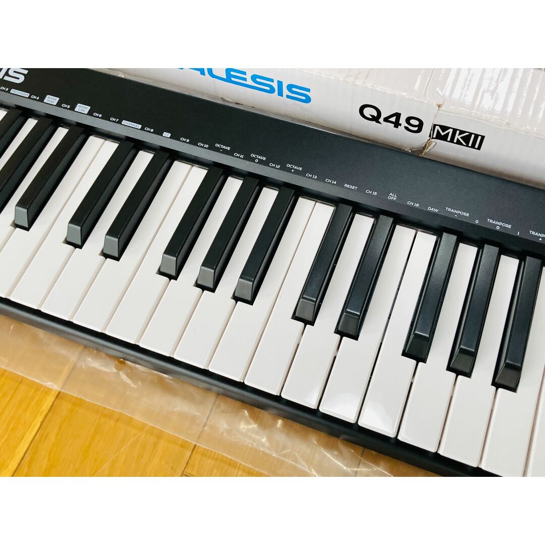 美品★Alesis(アレシス) MIDIキーボード USBコントローラー 49鍵 フルサイズ ベロシティ対応 Q49 MKII リプロス 楽器 器材 音響機器 送料無料 3