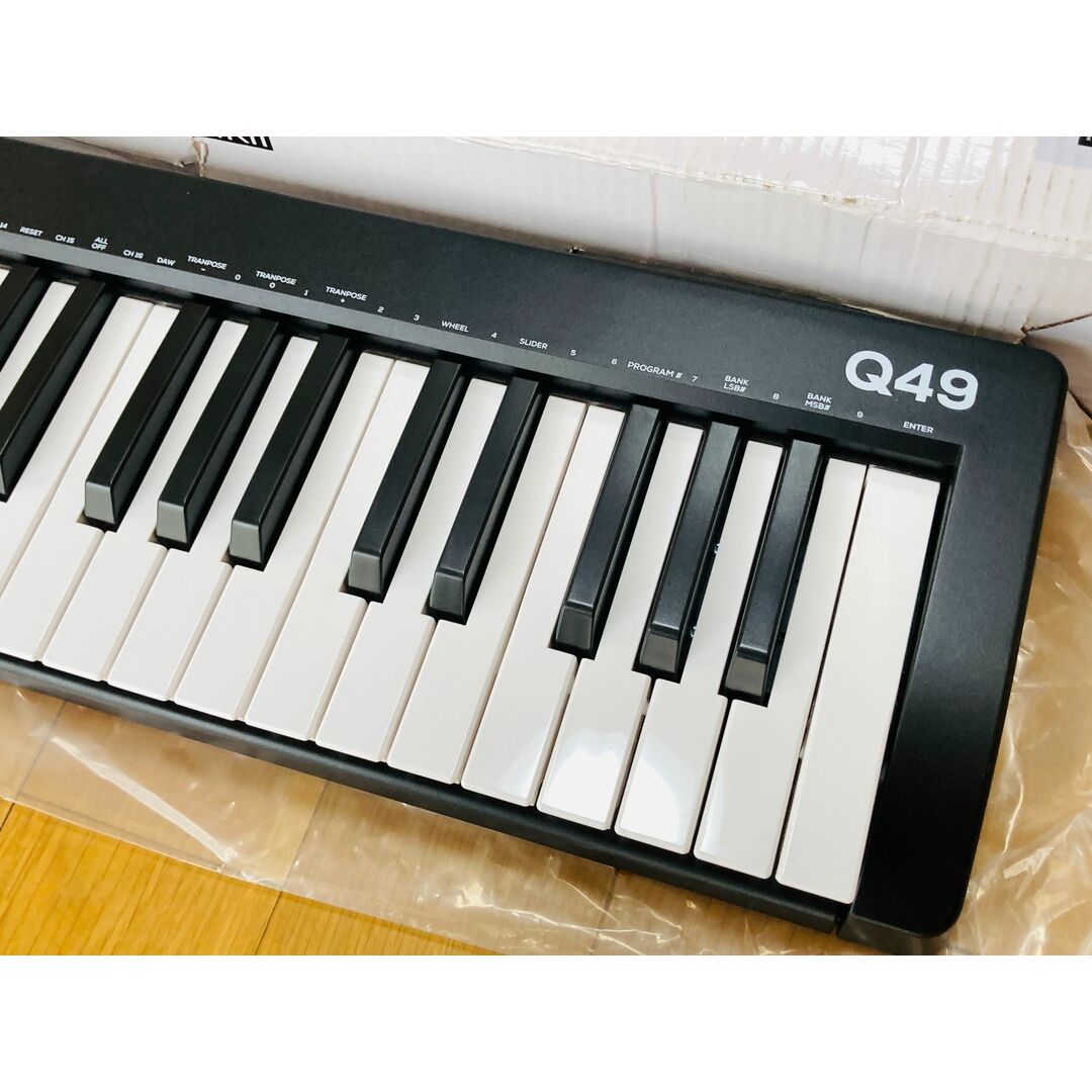 美品★Alesis(アレシス) MIDIキーボード USBコントローラー 49鍵 フルサイズ ベロシティ対応 Q49 MKII リプロス 楽器 器材 音響機器 送料無料 4