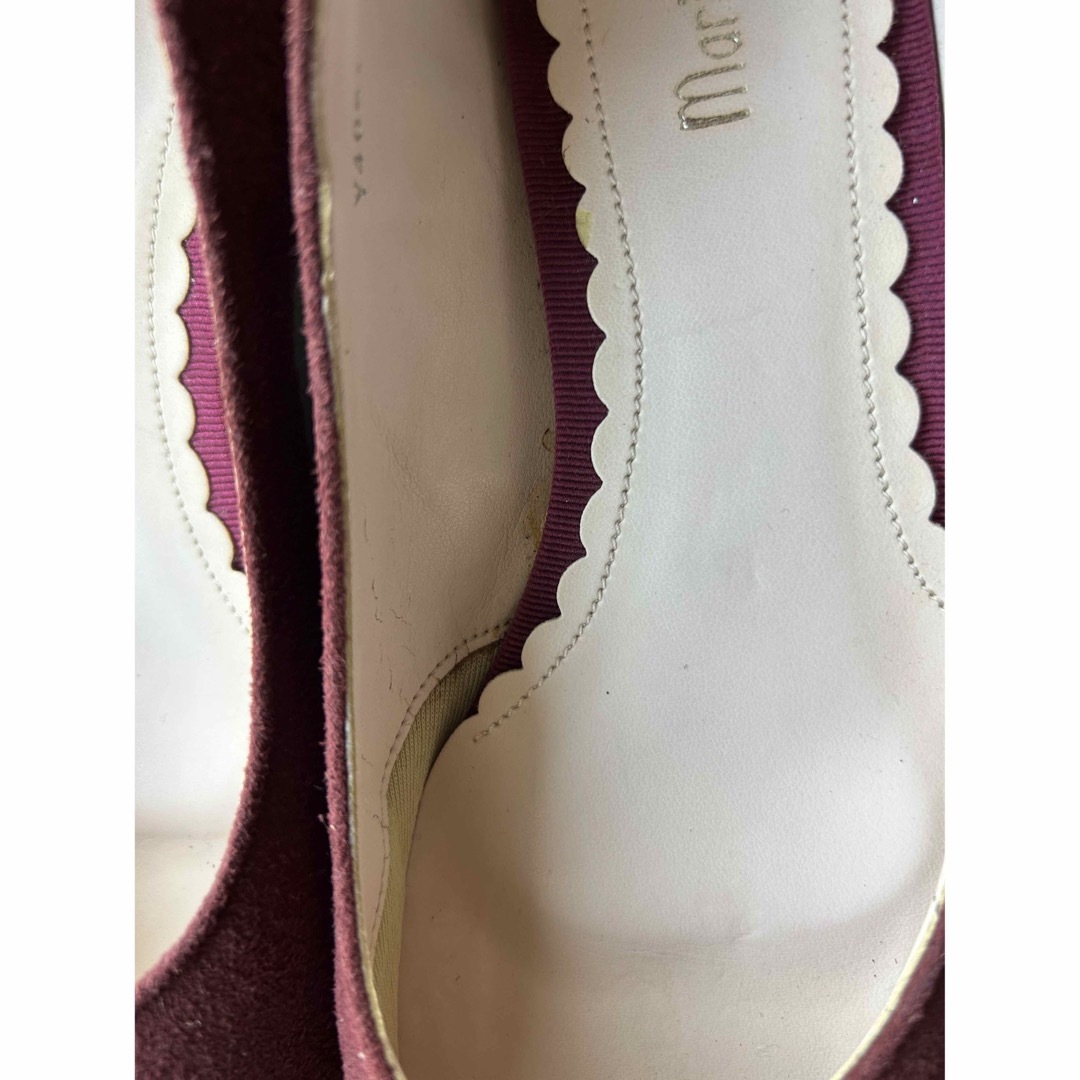 Marie femme(マリーファム)のマリー　ボルドースエードパンプス レディースの靴/シューズ(ハイヒール/パンプス)の商品写真