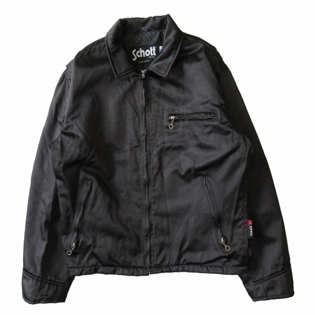 ショット SCHOTT ライダース ジャケット ブルゾン ジップアップ サイズM