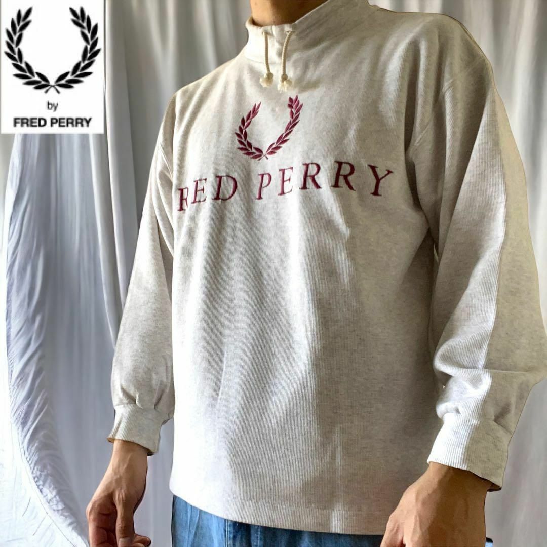 レア】フレッドペリー FRED PERRY スウェット ビッグシルエット L-