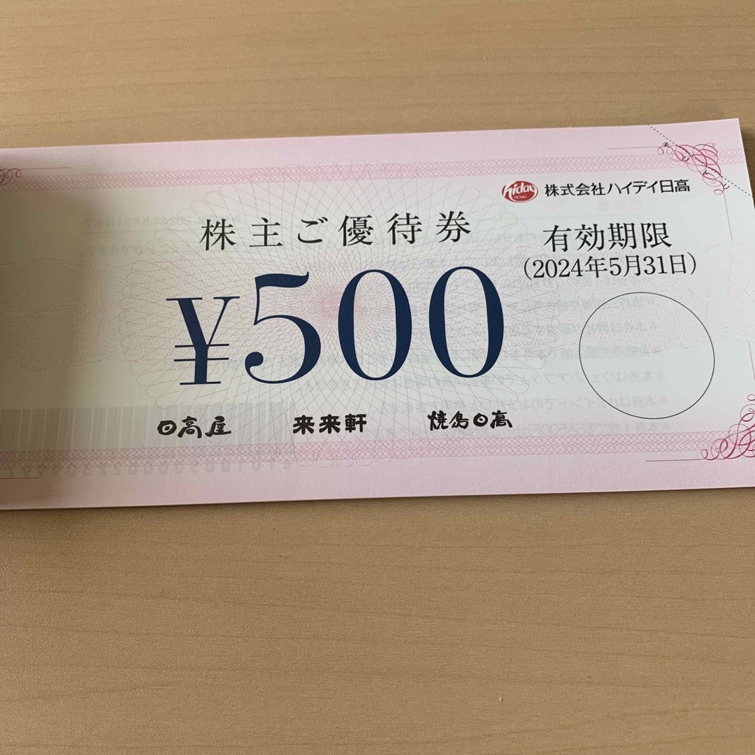 ハイデイ日高 株主優待券 10000円分 日高屋の通販 by shirofune0415's ...