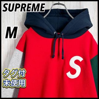 シュプリーム(Supreme)の【半タグ付き】シュプリーム 　刺繍　Sロゴ マルチカラー　パーカー 完売モデルM(パーカー)