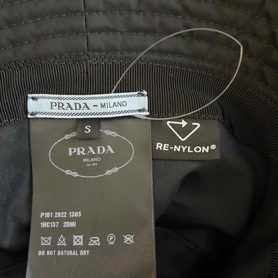 PRADA - PRADA プラダ Re-Nylon バケットハット ブラック Sサイズの