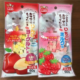 小動物　ハムスター　フェレット　モモンガ　リス　りんご　イチゴ　おやつ　2点(小動物)