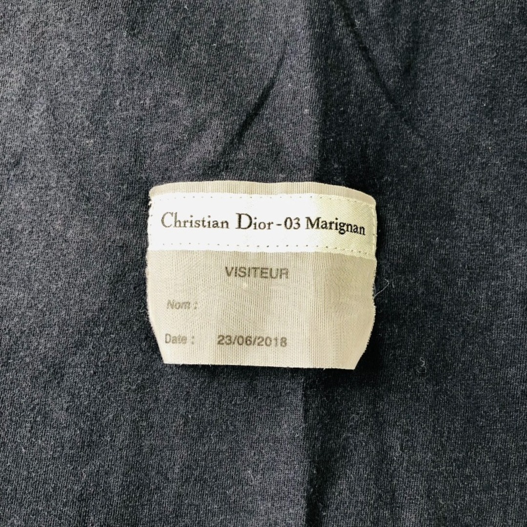 【ネット限定】クリスチャン・ディオール Christian Dior Dior HOMME ビジターパッチ Tシャツ 923J611B0533  ネイビー SXサイズ メンズ 半袖Ｔシャツ