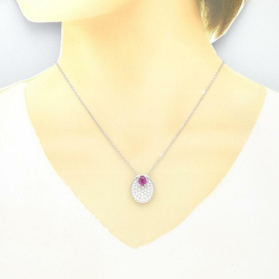 PT ルビー ネックレス 1.00CT