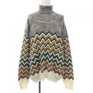 MISSONI - ミッソーニ ニット カットソー 長袖 ハイネック 総柄 38 S