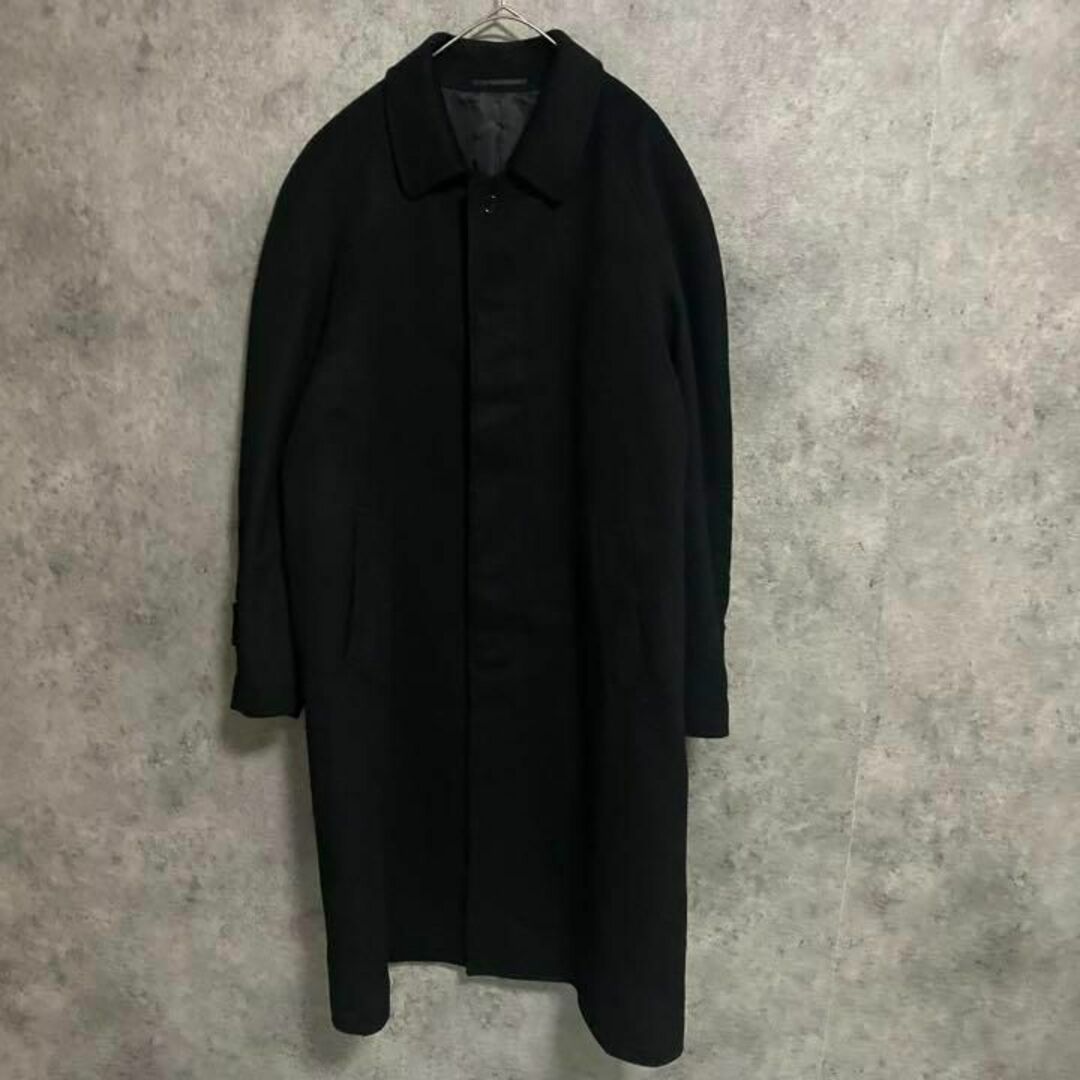 90S vintage カシミヤコート 黒 メンズ M 古着 ラグラン F4の通販 by
