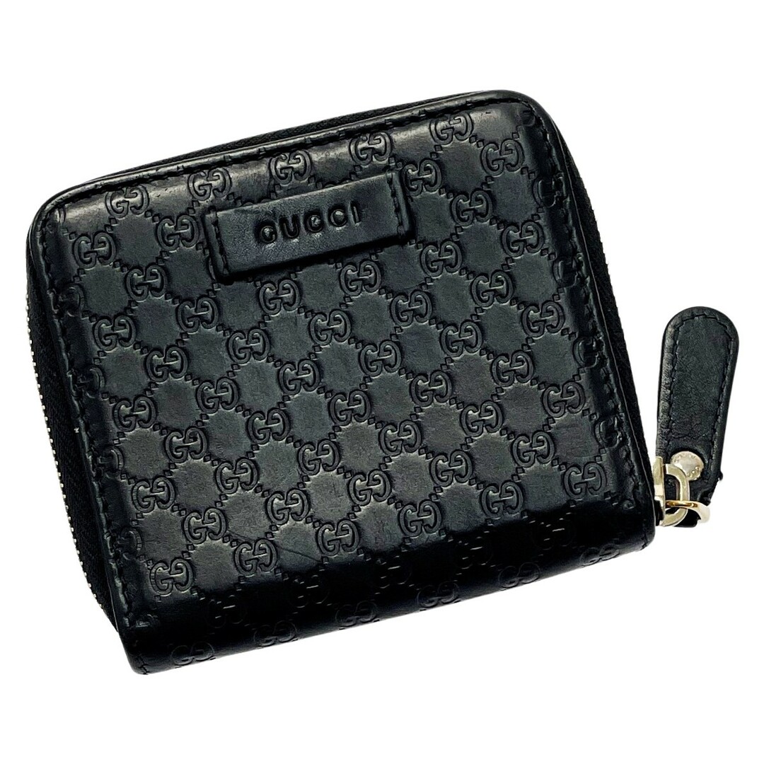 Gucci - GUCCI グッチ グッチシマ 449395・525040 ブラック 2つ折り