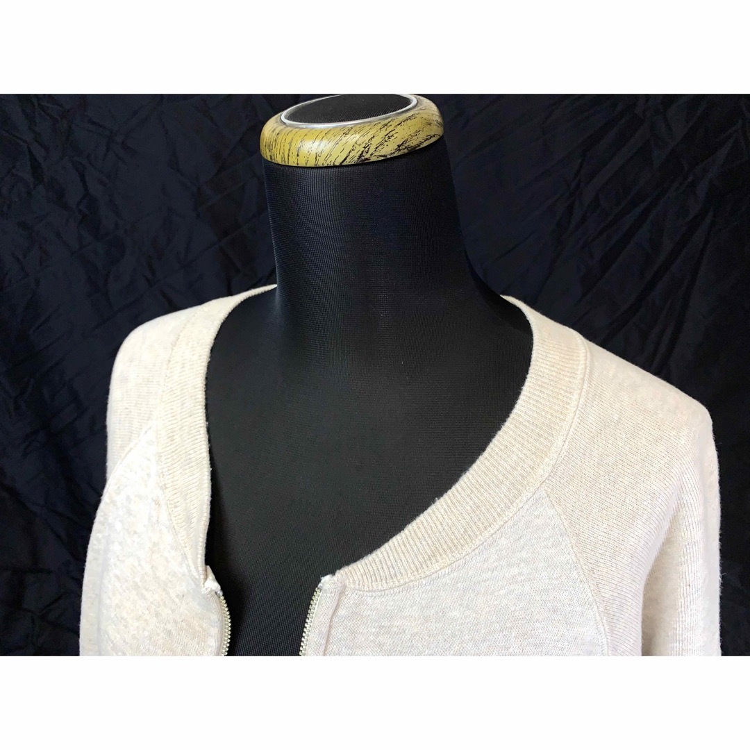 WAREHOUSE(ウエアハウス)の【WAREHOUSE】ウエアハウス サイズ38 フルジップ スウェット ベージュ メンズのトップス(スウェット)の商品写真