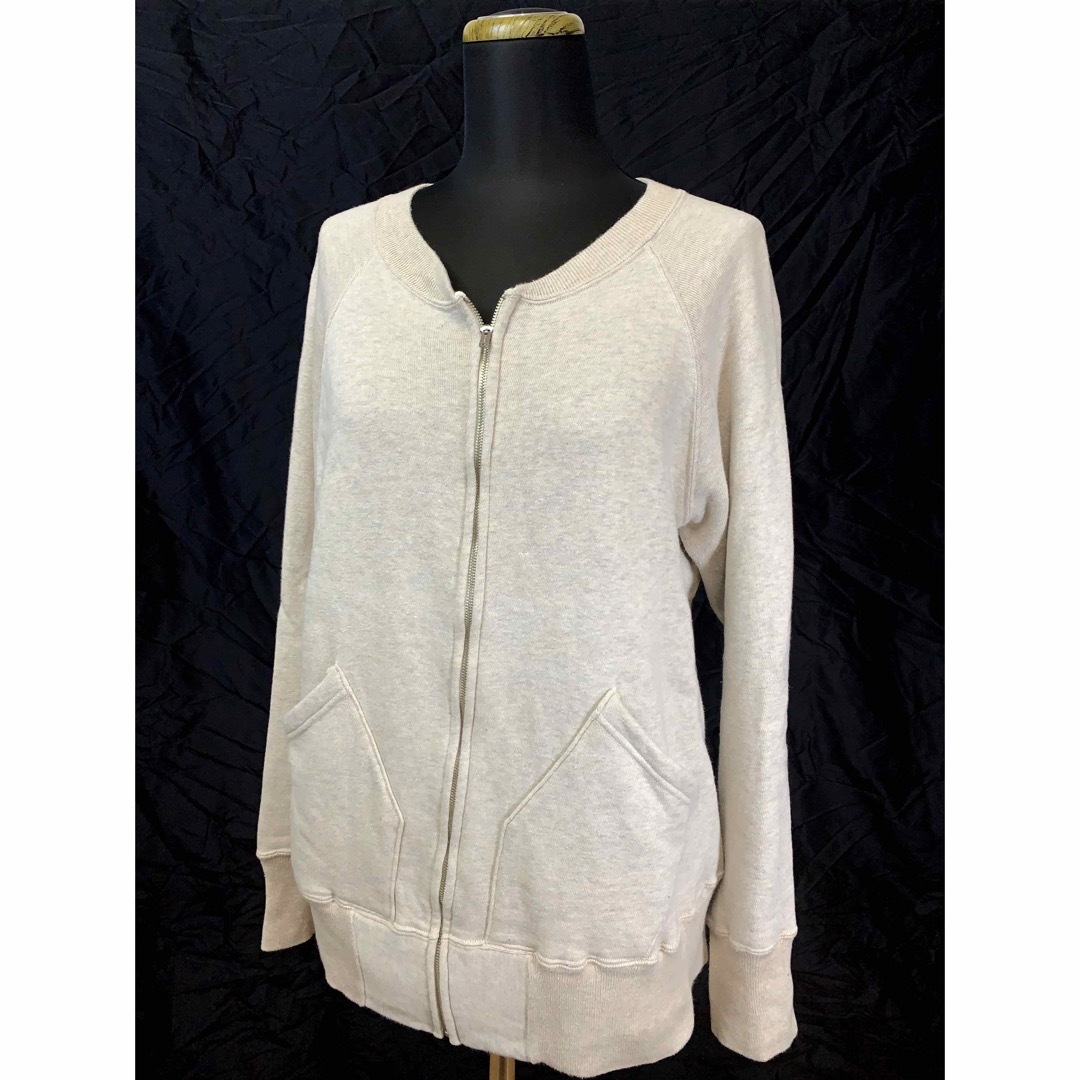 WAREHOUSE(ウエアハウス)の【WAREHOUSE】ウエアハウス サイズ38 フルジップ スウェット ベージュ メンズのトップス(スウェット)の商品写真