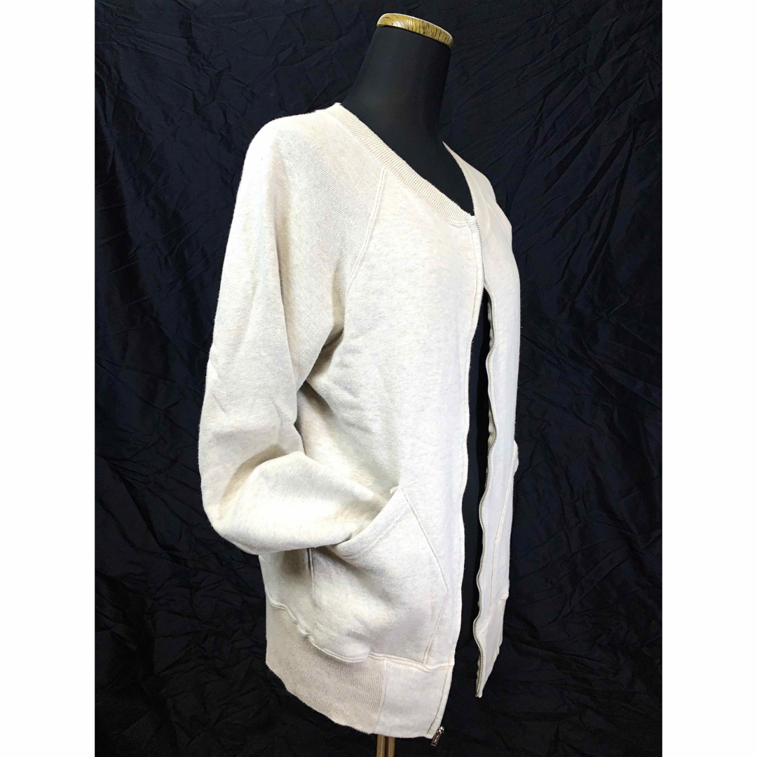 WAREHOUSE(ウエアハウス)の【WAREHOUSE】ウエアハウス サイズ38 フルジップ スウェット ベージュ メンズのトップス(スウェット)の商品写真