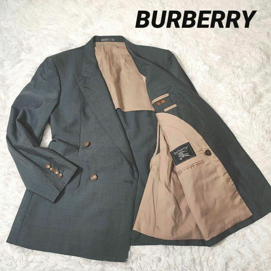 BURBERRY   美品️バーバリー 金ボタン 無地 モヘヤ テーラード