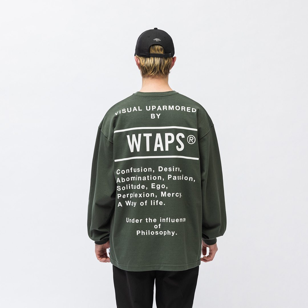 【バーガンディ/L】23AW Wtaps QB /tシャツ