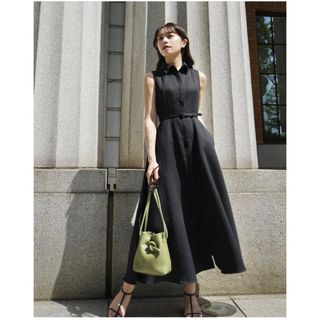 アニュアンス(ánuans)の【完売商品】Belted Jacquard Dress/M(ロングワンピース/マキシワンピース)