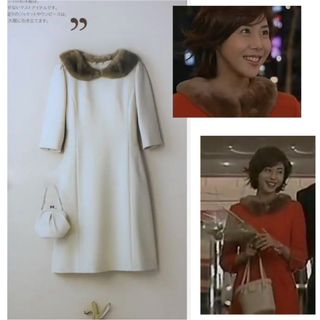 フォクシー(FOXEY) ひざ丈ワンピース(レディース)(ファー)の通販 91