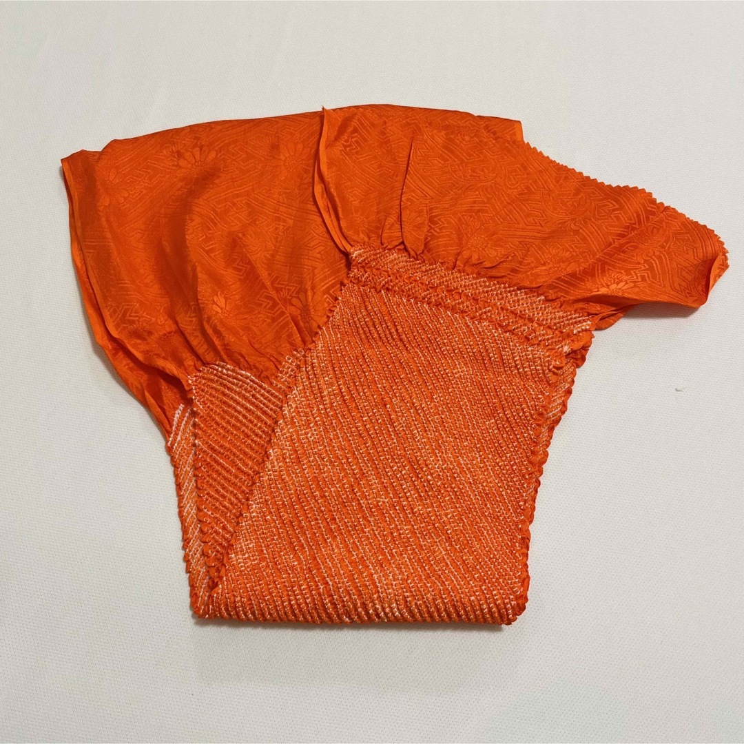 絞り帯揚げ　朱色 レディースの水着/浴衣(和装小物)の商品写真