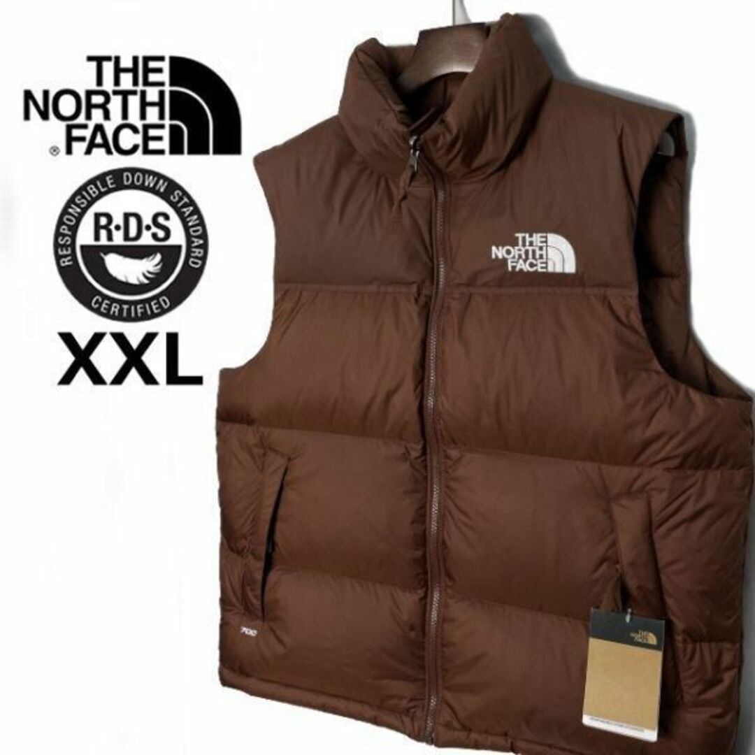 THE NORTH FACE   ノースフェイス ダウンベスト US限定 RDSXXL茶