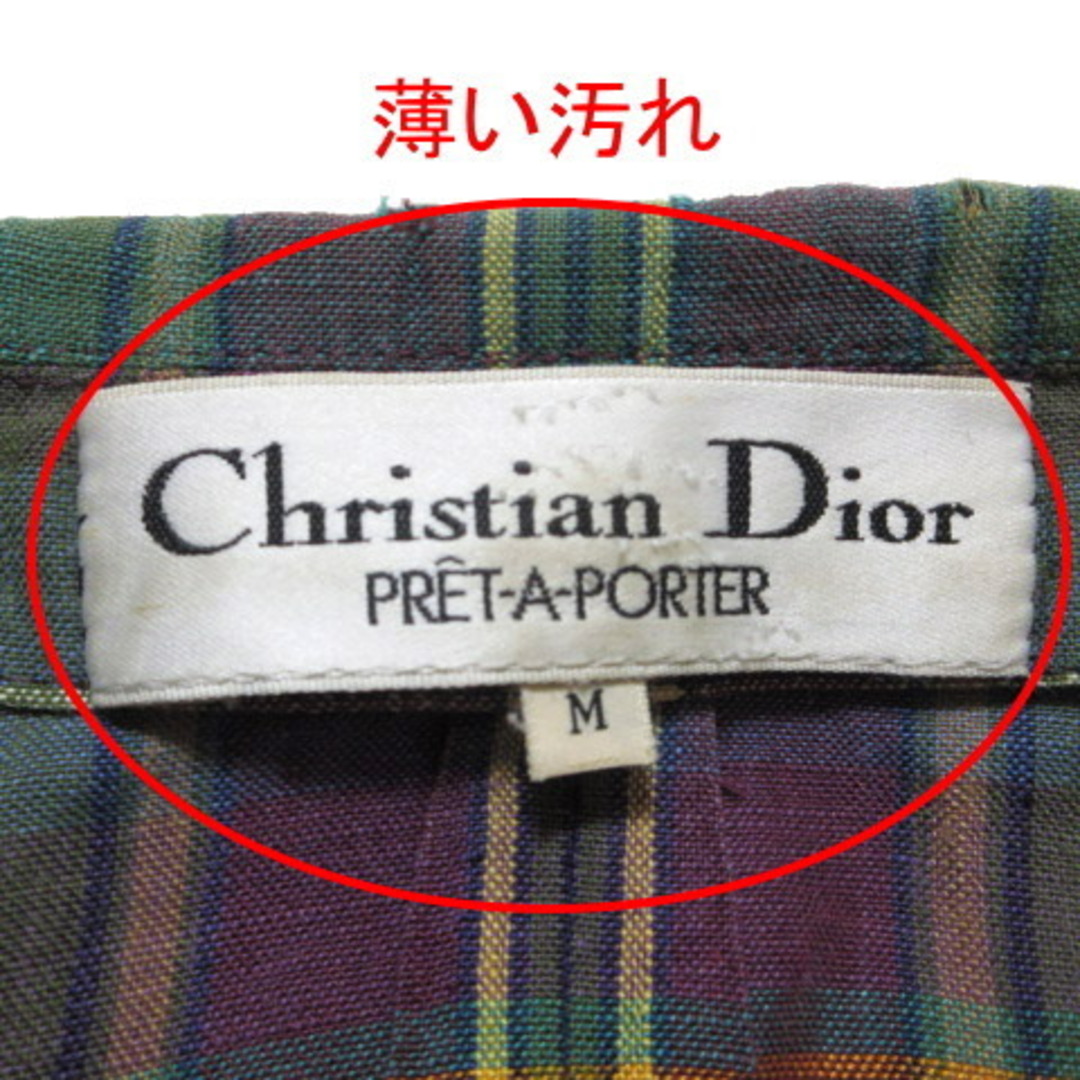 Christian Dior(クリスチャンディオール)のクリスチャンディオール  90s ヴィンテージ リネン ジャケット M■GY09 レディースのジャケット/アウター(その他)の商品写真