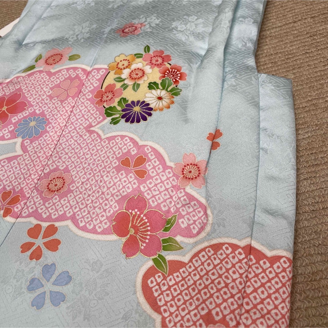 新品 正絹 ミツ身 被布 ヒフ 日本製 羽衣 七五三 三歳お祝い着 新品 正絹 ミツ身 被布 ヒフ 日本製 羽衣 七五三 三歳お祝い着