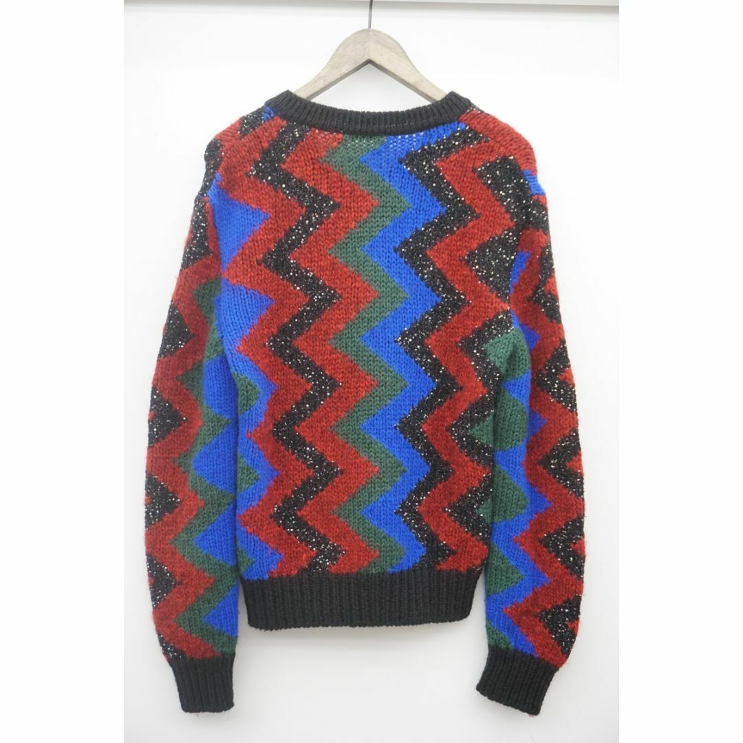 美品 正規21AW SAINNT LAURENT ジグザグ ニット 923N▲