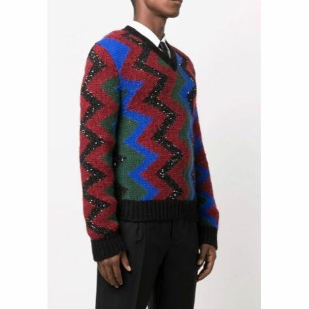 SAINT LAURENT - 美品 正規21AW SAINT LAURENT ジグザグ ニット SAINT LAURENT - 美品 正規21AW SAINT LAURENT ジグザグ ニット