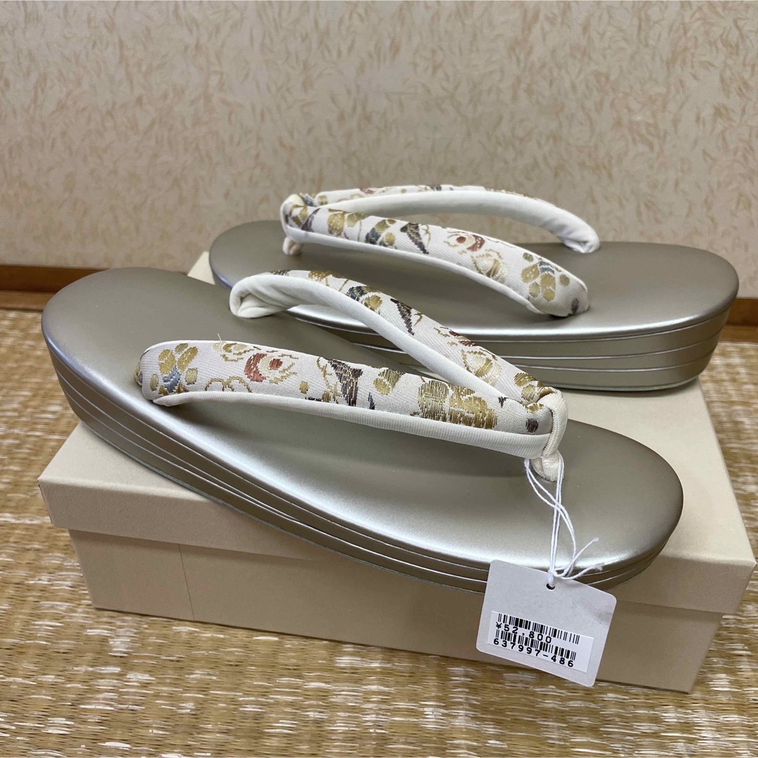 新品 日本製 本革 草履 ぞうり サイズL 着物 呉服 和装