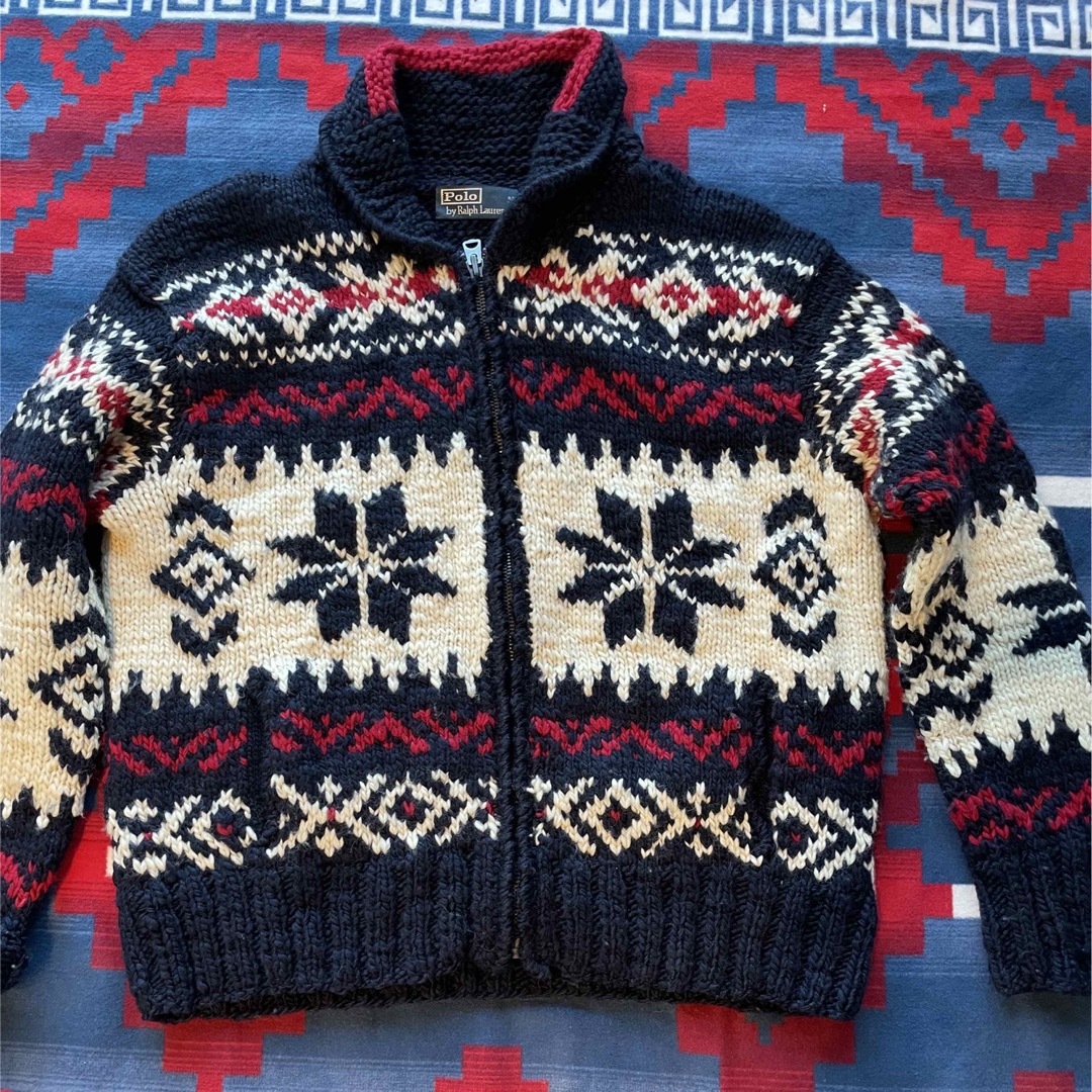 POLO RALPH LAUREN - POLO Ralph Lauren カウチンニット Lの通販 POLO RALPH LAUREN - POLO Ralph Lauren カウチンニット Lの通販