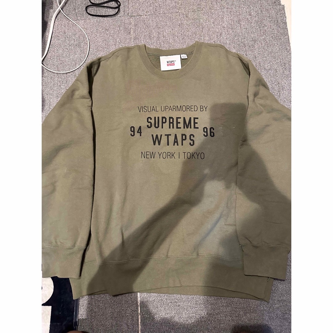 Supreme - supreme × wtaps crewneck oliveの通販 by kei's shop