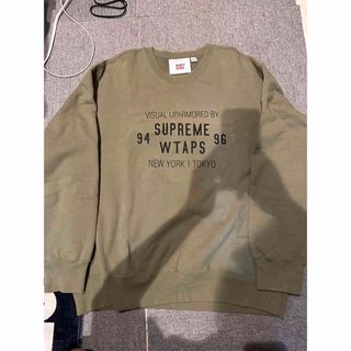 supreme 04aw crewneck sweat XL ブラウンメンズ