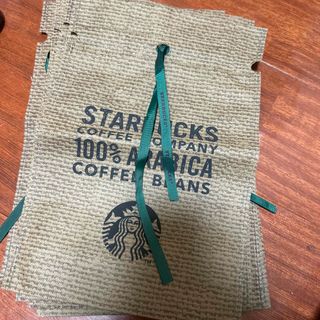 スターバックスコーヒー(Starbucks Coffee)の韓国　スタバ　不織布　5枚　セット　ラッピング　ギフトバッグ　非売品(ラッピング/包装)