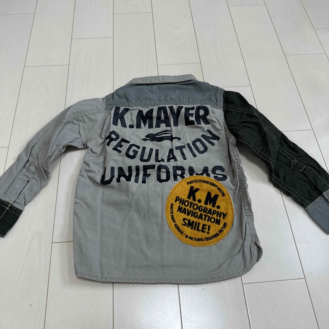 KRIFF MAYER(クリフメイヤー)の新品★KRIFF MAYER KIDS★ミリタリー切替シャツジャケット100 キッズ/ベビー/マタニティのキッズ服男の子用(90cm~)(Tシャツ/カットソー)の商品写真